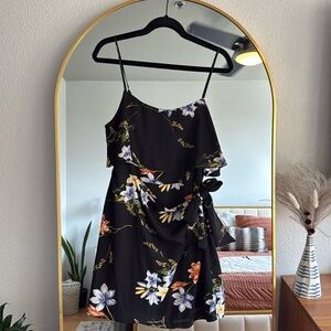 Lush Wrap Floral Mini Dress - Large fits like a Medium